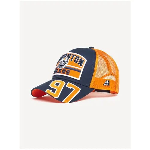 Бейсболка мужская с сеткой NHL Edmonton Oilers № 97 Atributika & Club, кепка НХЛ Эдмонтон Ойлерз с номером 97 Атрибутика и Клуб летняя