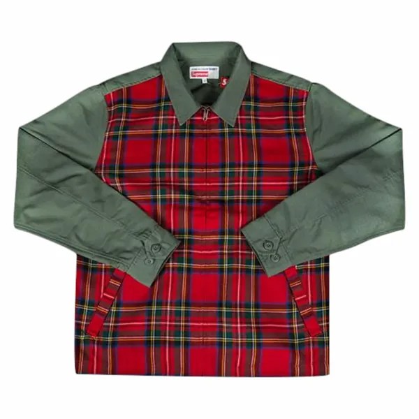 Куртка Supreme x Comme des Garcons Work, оливковый/красный
