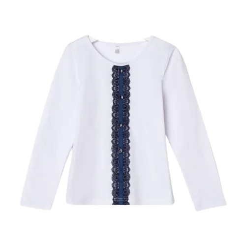 Школьная блуза Мануфактурная лавка, размер 30, белый