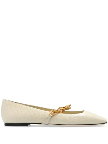 Jimmy Choo туфли-балетки Тильда, нейтральный цвет