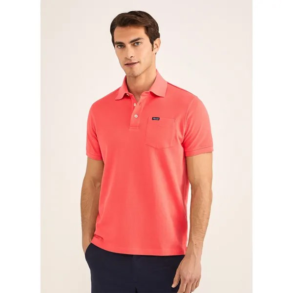 Поло Façonnable Basic Pocket, розовый