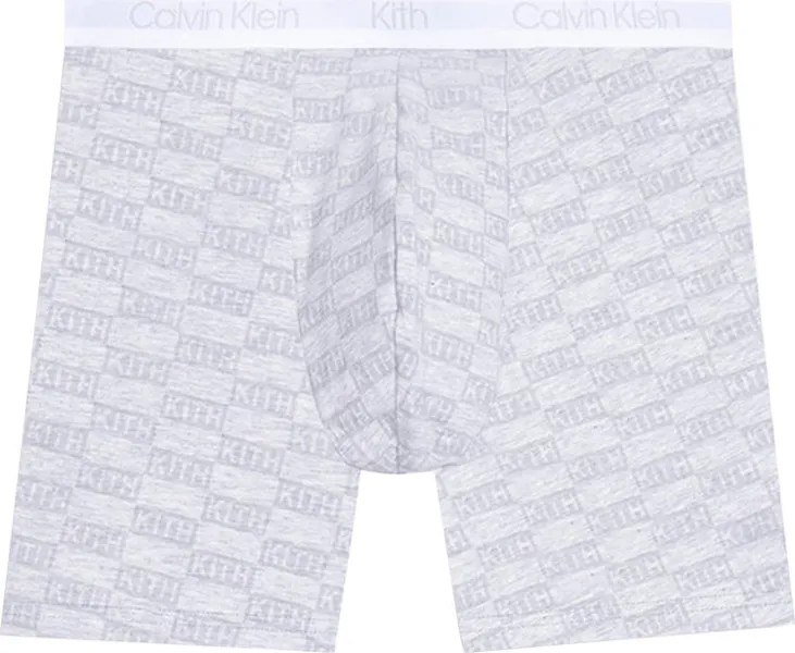 Боксеры Kith For Calvin Klein Classic Boxer Brief 'Light Heather Grey', серый