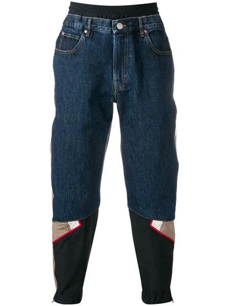Martine Rose комбинированные джинсы свободного кроя