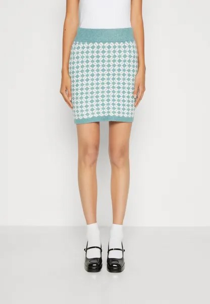 Юбка мини VILA VICHEKINA SHORT SKIRT, цвет arctic/cloud dancer