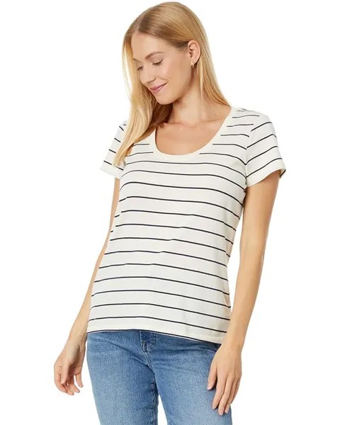 Футболка L.L.Bean Soft Stretch Supima, цвет Sailcloth/Classic Navy