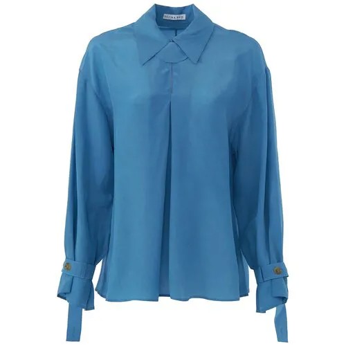 Блуза  Rejina Pyo, размер m, голубой