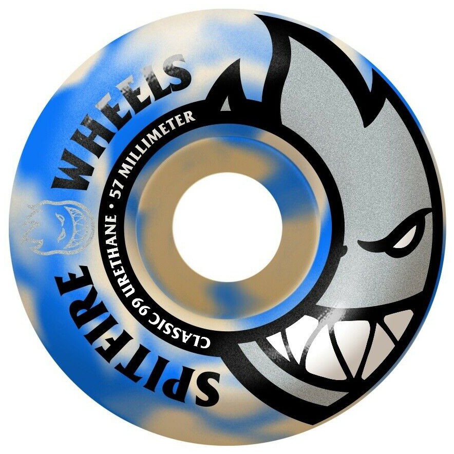 Колеса для скейтборда SPITFIRE Whl Bighead Swirl Blue 57 mm