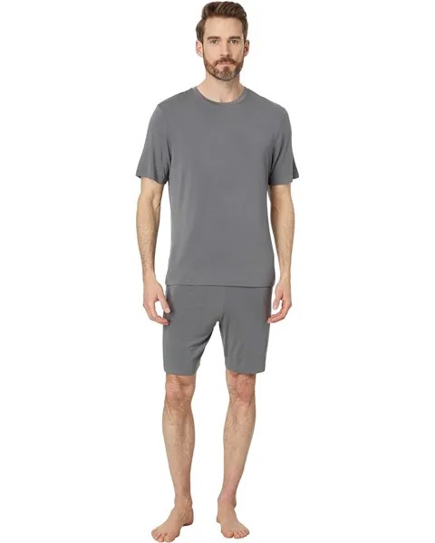 Пижама Eberjey Henry Shorts, цвет Storm Gray
