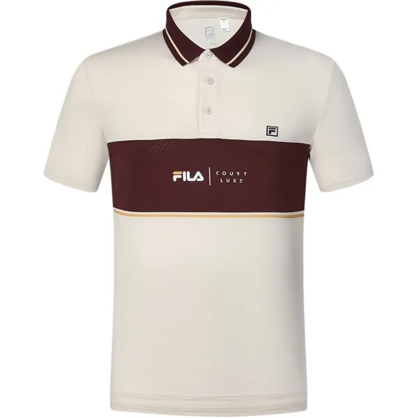 Рубашка поло мужская кремовая Fila, кремовый
