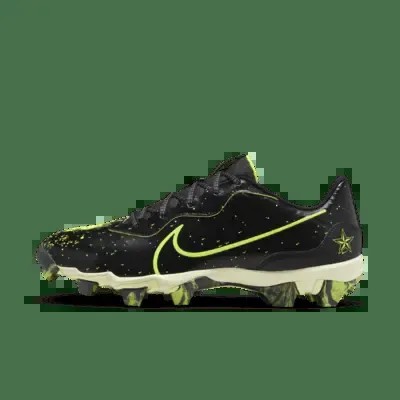 Бутсы Nike Alpha Huarache 4 Keystone, цвет Black/Life Lime/Volt