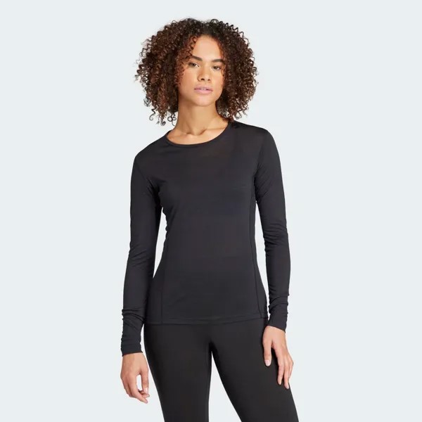 Футболка Terrex Xperior Merino 150 Baselayer с длинными рукавами Adidas, цвет Black