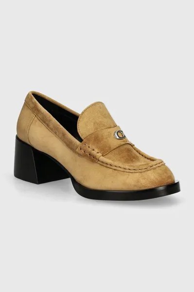 Замшевые туфли Natalie Coach, бежевый