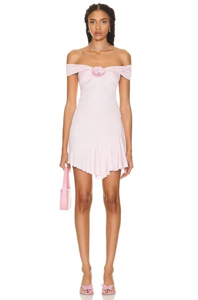 Платье Blumarine Off The Shoulder, цвет Chalk Pink