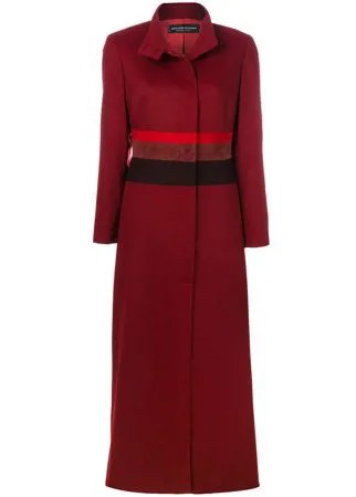 Jean Louis Scherrer Pre-Owned пальто в стиле милитари с полосками