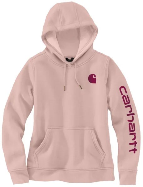 Толстовка женская Carhartt Clarksburg Logo, розовый