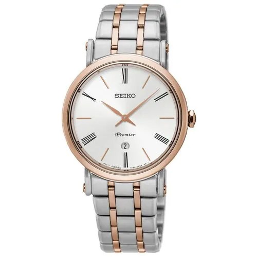 Наручные часы SEIKO Premier Наручные часы Seiko SXB430P1, мультиколор, серебряный