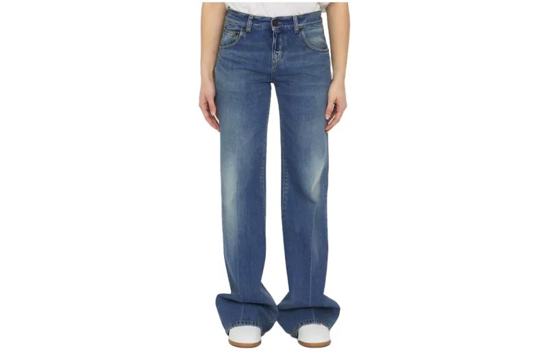 SAINT LAURENT Женские джинсы, цвет Blue