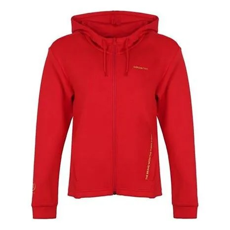 Куртка нео цветы принт спортивная куртка с капюшоном на шнурке Adidas, красный