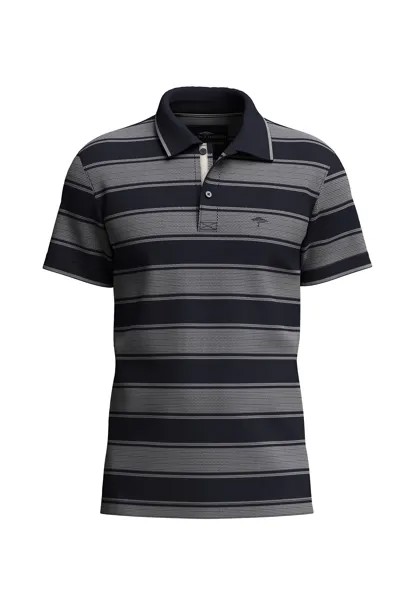 Поло FYNCH HATTON Polo Shirt mit Block Streifen, темно-синий