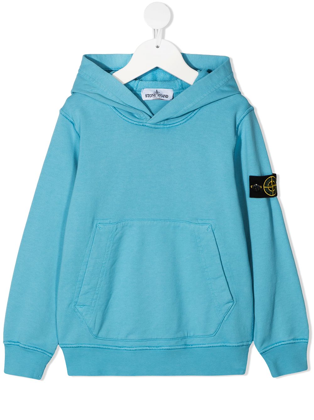 Stone Island Junior худи с нашивкой-логотипом
