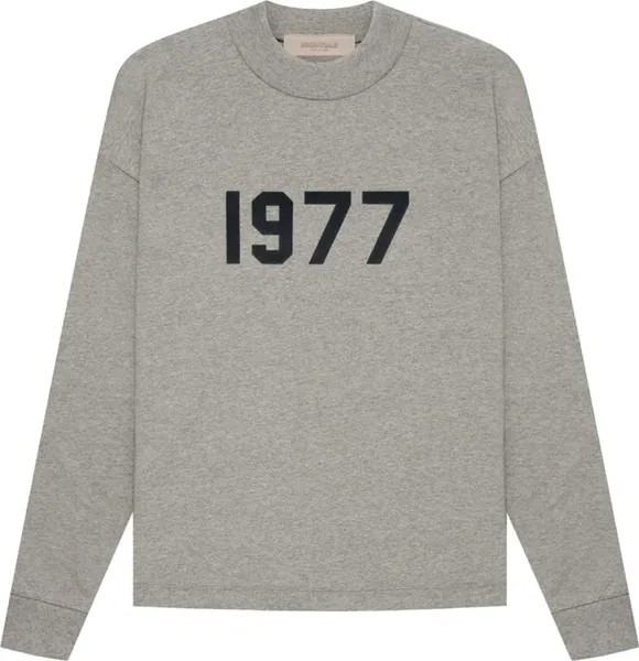 Лонгслив Fear of God Essentials Essentials Long-Sleeve Tee 'Dark Oatmeal', серый