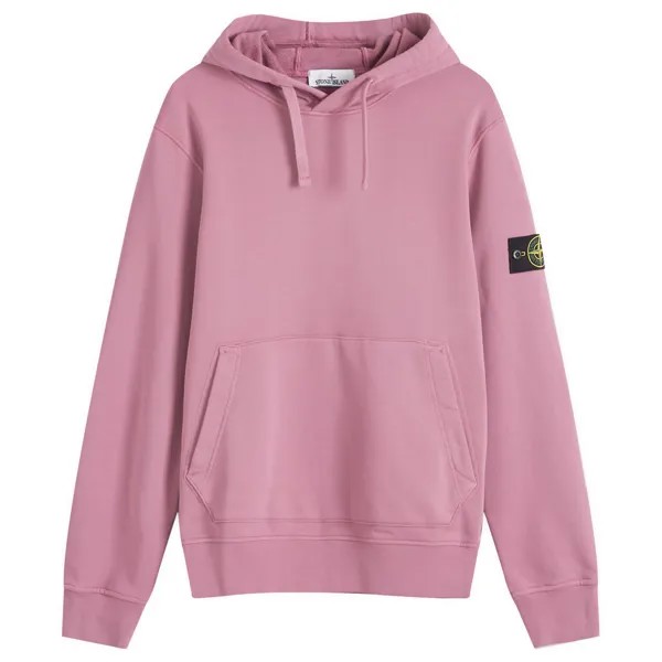 Худи Stone Island Cotton Fleece Garment Dyed Hoodie, цвет Rose Quartz