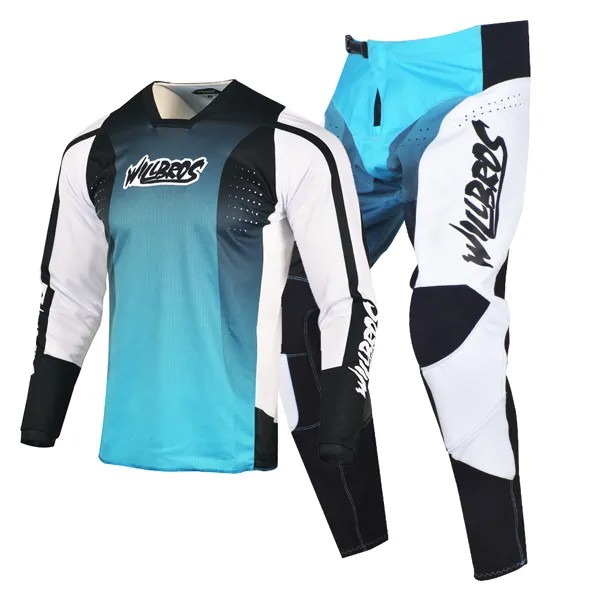 Комплект одежды Willbros MX, трикотажные брюки для мотокросса, велосипеда-внедорожника, защитный гоночный костюм, комплект снаряжения для горного велосипеда, трюка, эндуро, DH