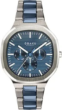 Fashion наручные  мужские часы Obaku V275GMCLSK. Коллекция Oktant