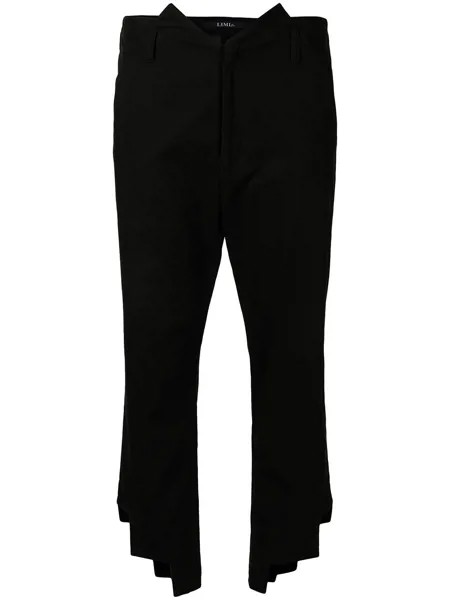 Yohji Yamamoto cropped asymmetric trousers