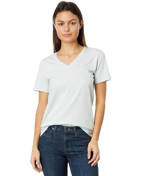 Футболка Carhartt Relaxed Fit Lightweight Short Sleeve V-Neck, цвет Dew Drop