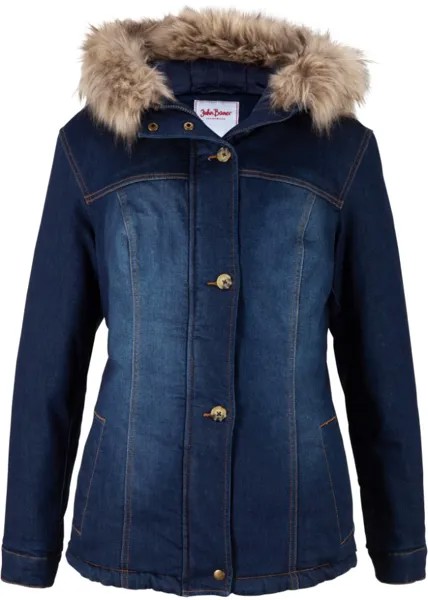 Джинсовая куртка с подкладкой из переработанного полиэстера John Baner Jeanswear, синий