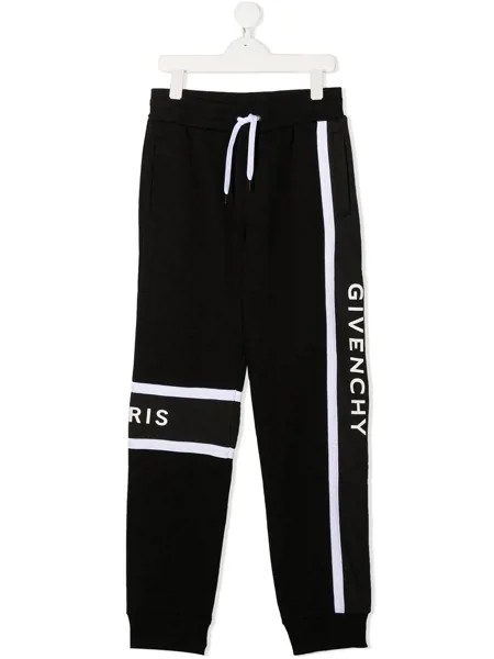 Givenchy Kids спортивные брюки с логотипом