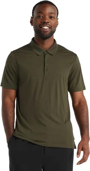 Поло Icebreaker Tech Lite II Short Sleeve Polo, цвет Loden