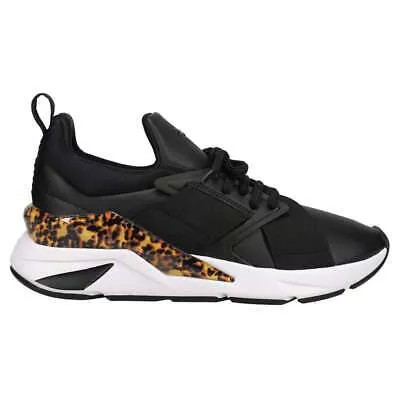 Женские кроссовки Puma Muse X5 Leopard Lace Up Black, Brown 384100-0