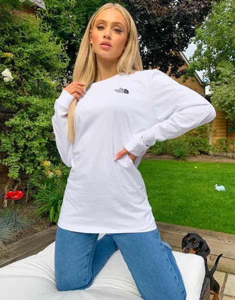 Белый лонгслив The North Face