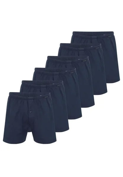 Боксеры Schiesser Boxershorts Singel-Jersey, темно-синий