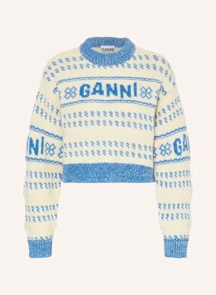 Пуловер Ganni, синий