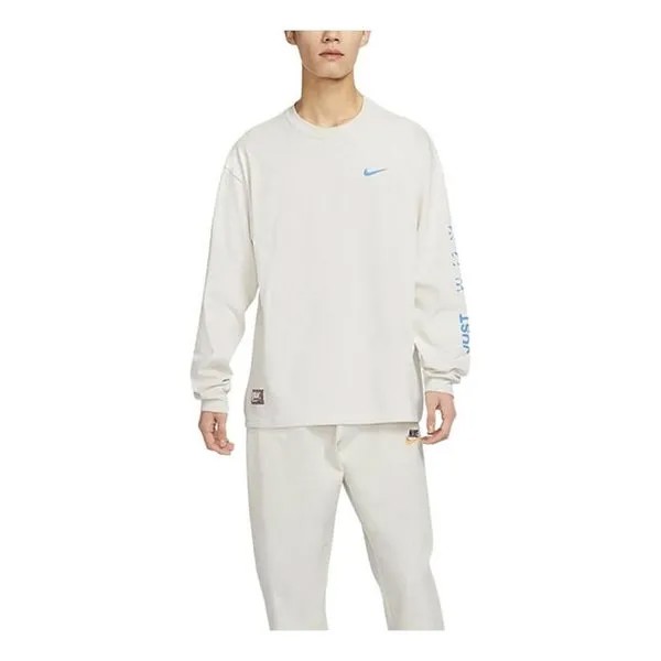 Футболка Nike Sportswear Long Sleeve 'White', белый