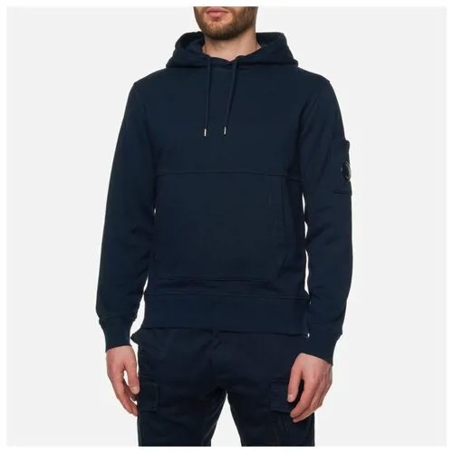 Мужская толстовка C.P. Company Cotton Fleece Hoodie Garment Dyed синий, Размер M