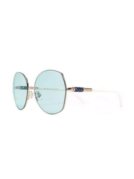 Jimmy Choo Eyewear солнцезащитные очки в массивной оправе