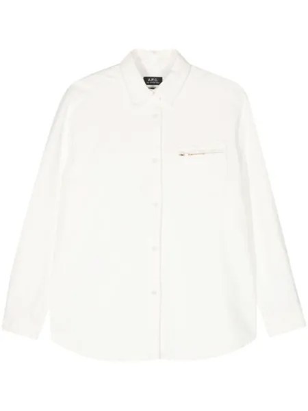 A.P.C. джинсовая рубашка Tina, белый