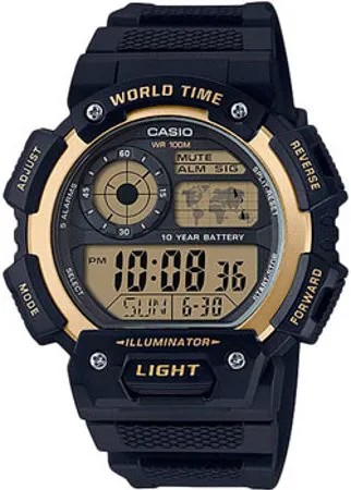 Японские наручные  мужские часы Casio AE-1400WH-9A. Коллекция Digital