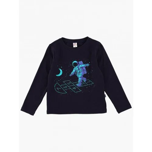Лонгслив Mini Maxi,  для мальчиков, хлопок, размер 92, синий