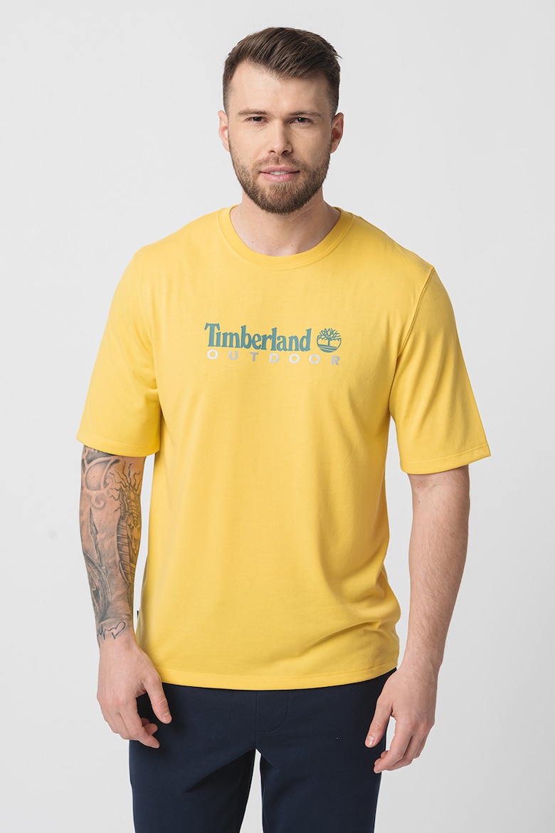 Уличная футболка с логотипом Timberland, желтый