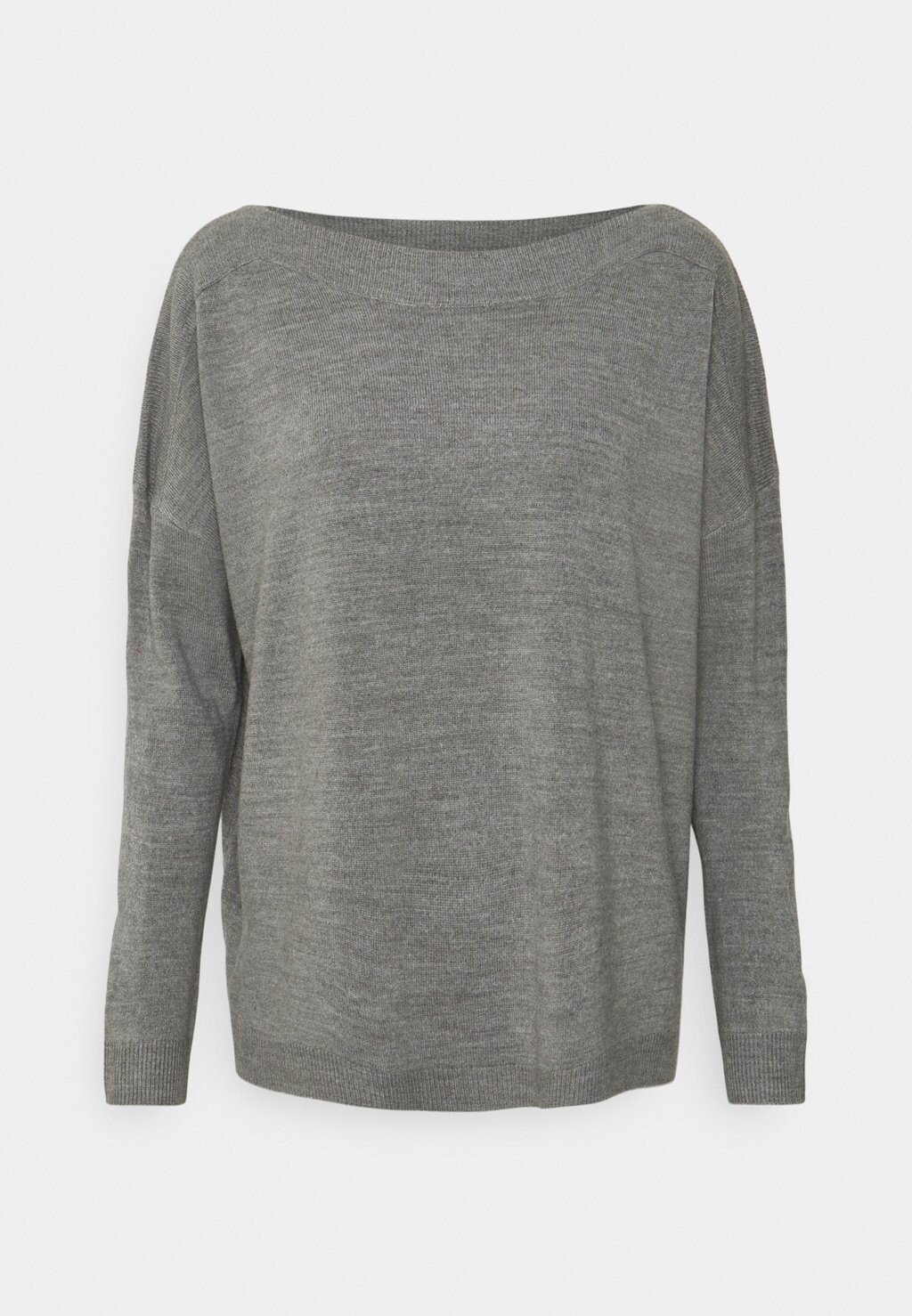 Джемпер ONLY Onlamalia Boatneck, светло-серый меланж