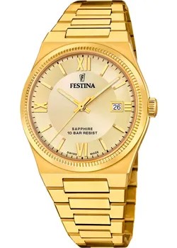 Fashion наручные  мужские часы Festina F20038.2. Коллекция Swiss Made