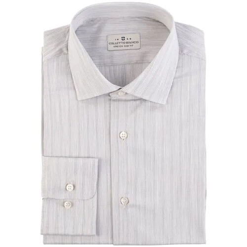 Мужская рубашка Colletto Bianco 000111-SSF, размер 41 176-182, цвет серый