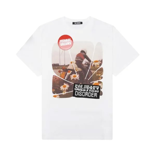 Футболка Raf Simons Solitary Disorder T-Shirt 'White', белый