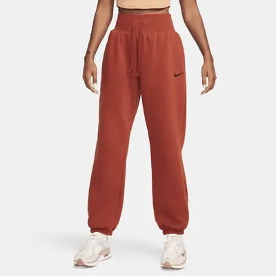 Спортивные брюки Nike Sportswear Phoenix Fleece, цвет Rugged Orange/Black