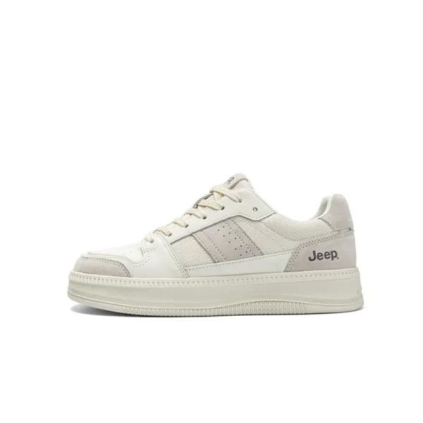 Кроссовки Jeep Skateboarding Shoes Women's Low-top, белый/серый